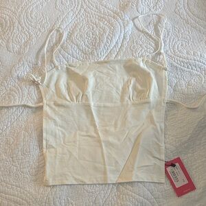 Edikted Cream Open Back Top